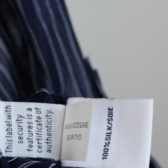 NWT Diane von Furstenberg Sheer Stripe Silk Blouse – Work to Weekend Lightweight - Picture 5 of 8